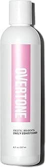 oVertone Daily Color Depositing Conditioner For All Hair Types: 8oz Temporary Coloring Conditioner w/Shea Butter & Coconut Oil, Refresh Color & Prevent Fading, Vegan & Cruelty-Free, Pastel Magenta