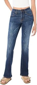 AEROPOSTALE Women's Aero Mid Rise Bootcut Jean Jeans