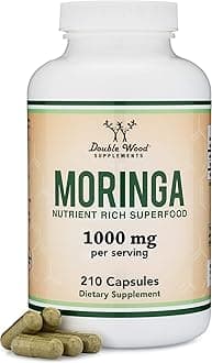 Double Wood Supplements Lactation For Increased Breast Milk - Moringa Vegan Superfood Breastfeeding Support (More Effective Than Cookies) Supply Boost By