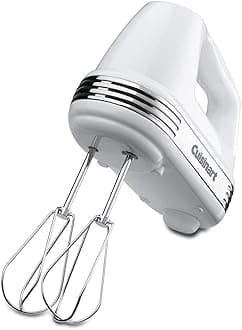 Cuisinart HM-70 Power Advantage 7-Speed Hand Mixer, Stainless and White