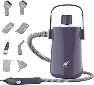 NexLev Steam Cleaner | For Complete Home Kitchen Bathroom Car Sofa & Office Cleaning Machine | 9 Accessories |300 ML | Window Pane, Sink, Chimney Grease, Water Stain Cleaner| 5 Mtr Cord | 1000W |SC-01