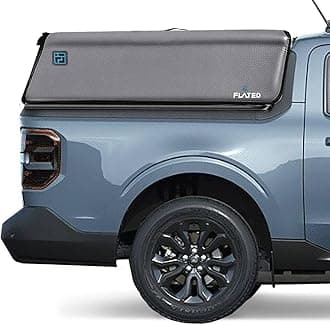 FLATED Air-Topper®, CAP46 an Inflatable Truck Cap Bed Cover for Your Compact 4'5 ft Truck Bed Black