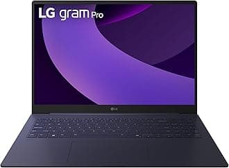 gram Pro 16-inch Lightweight Laptop Computer, Intel Evo Edition Powered by Intel Core Ultra7 255H Processor, Windows 11 Home, 32GB RAM, 1TB SSD - Metal Blue