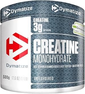 Creatine Monohydrate Unflavoured Powder 500g - 100% Creapure Creatine - Amino acids - creatine