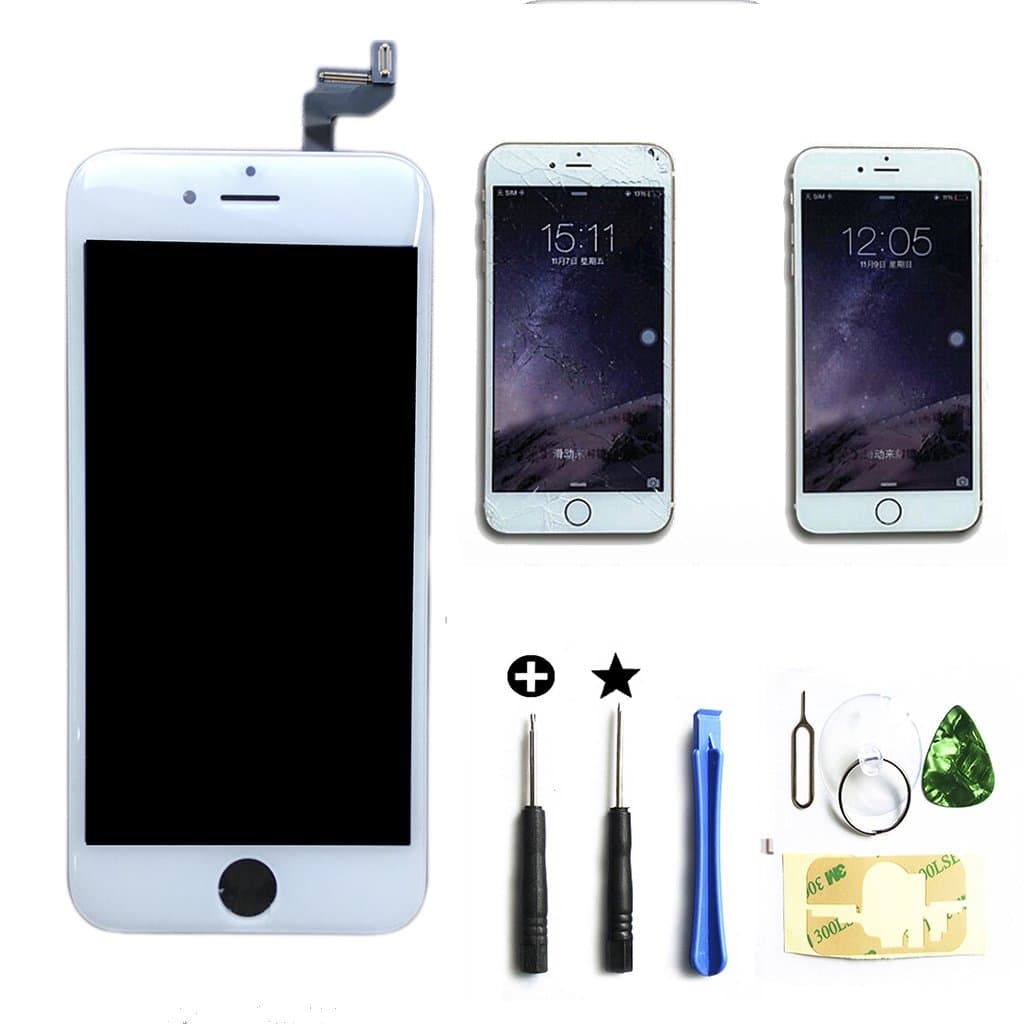ZTR White LCD Display Touch Digitizer Screen Assembly Replacement for iPhone 6s 4.7 inch