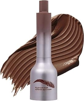 Microblading Eyebrow Pen – Glossier Brow Flick, 4D Eyebrow Pencil with Angled Brush & Dip, Waterproof & Long Lasting, Quick Drying Liquid Brow Brush for Women