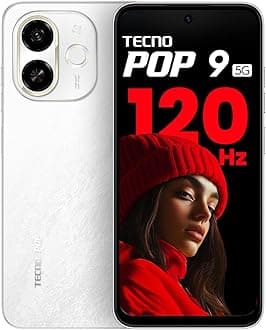 Tecno POP 9 5G Aurora Cloud, 4GB+128GB| Segment's 1st 48MP Sony AI Camera| Segment's 1st with NFC | D6300 Processor | 4+ Year Lag Free Fluency |5000 mAh Battery |Dual Speaker |Without Charger