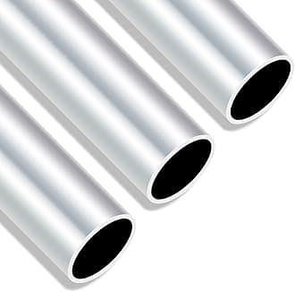 6063 Aluminium Round Tubes, 30mm OD 27mm ID 300mm Length 1.5mm Wall Seamless Straight Aluminium Tubing Pipe(3PCS)
