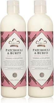 Body Lotion with Shea Butter and Rose Hips Lotion PATCHOULI & BURITI,13 fl oz - Pack of 2