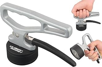 ULIBERMAGNET Strong Magnetic Pickup Tool,Strong Lift Magnet with Quick Release,Portable Material Collector with Ergonomic Handle for Iron Plate,Tool Steel,Laser Cutting