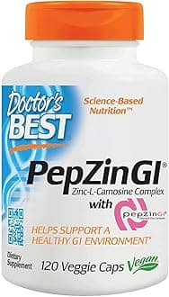 Doctor'S Best Zinc Carnosine Complex With Pepzin Gi Veggie Caps, 120 Count