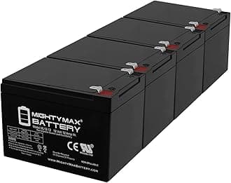 Mighty Max Battery 12V 12AH Compatible Battery for 6-DZM-12 APC Scooter Medical - 4 Pack