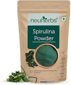 Neuherbs Spirulina Powder (100g, Pack of 1) | For Men & Women | Natural Superfood | Rich in Protein, Vitamins & Minerals | Boost Energy & Immunity