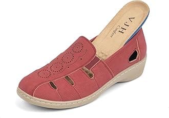 Women’s Flat Shoes, Slip-on Round Toe Light Weight Comfort Casual Walking Shoes