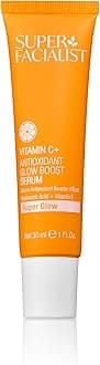 Vitamin C + Brighten Glow Boost Skin Serum, Oil Free Face Serum For Boosting Collagen Synthesis, Radiant & Youthful Skin, Vegan Friendly, 30ml