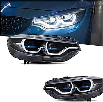 Headlight Compatible For BMW F32 F36 LED Headlights 2013-2020 F80 F82 Head Lamp M4 Car Styling DRL Signal Projector Lens Auto Accessories(Blue,2013-2015)