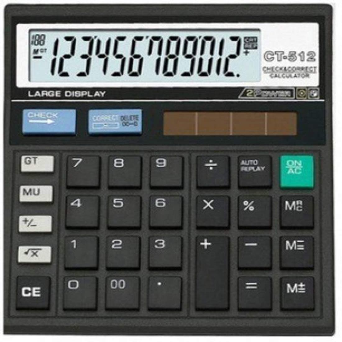 Cltllzen CT-512 Basic Black Calculator (12 Digit)