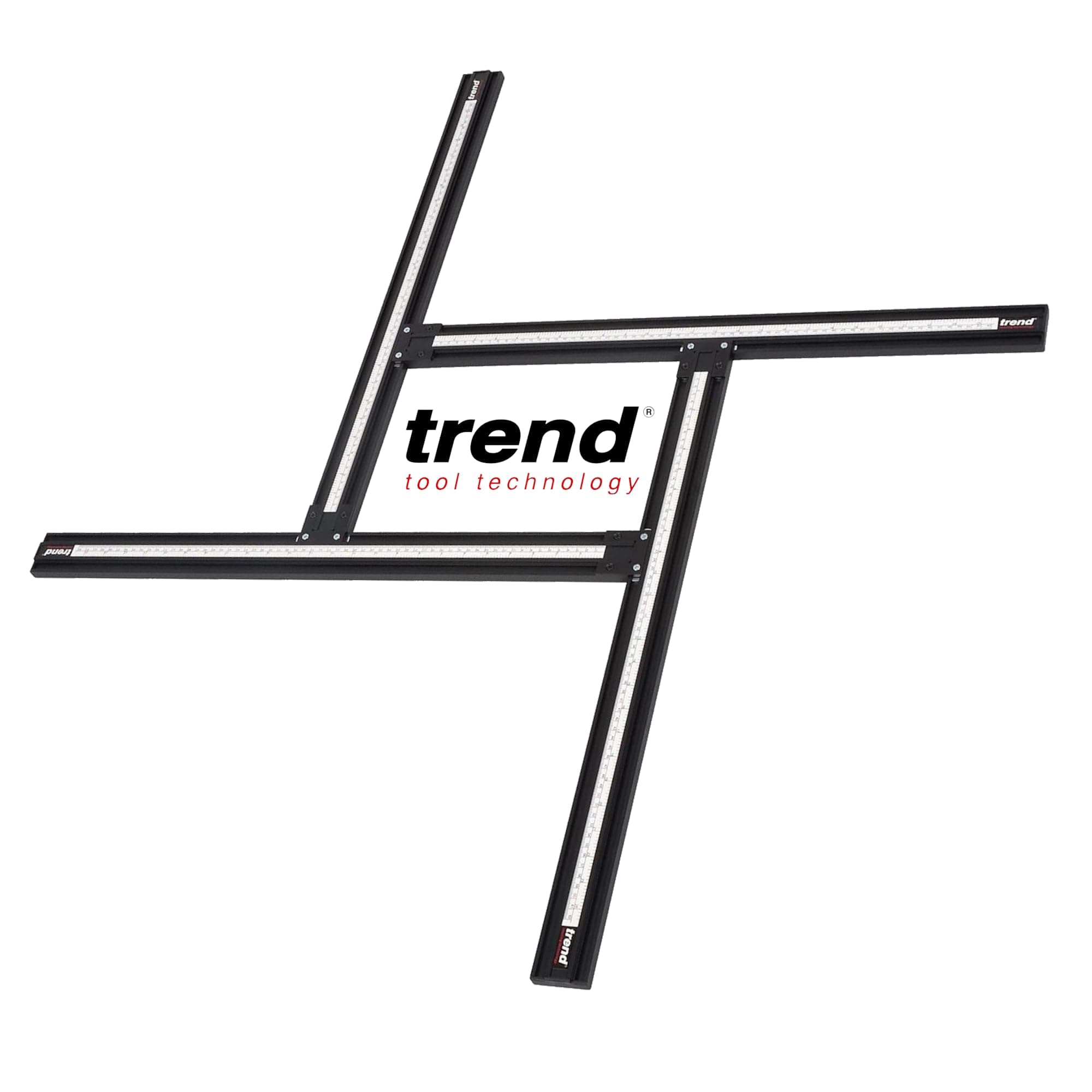 Trend Adjustable Routing Jig Frame & Guide System for Creating Square and Rectangular Recesses, Slots, and Face Panel Molds with a Router, VARIJIG