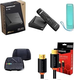 Z11 Pro Max 4K Android 11 Dual Band 5G Gigabit LAN 4GB RAM 32GB Storage with Premium IR1 Remote Control | Bonus 4K HDMI Cable, Dreamlink 7 Color Keyboard, Silicone Remote Case