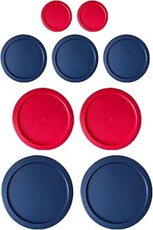 Replacement Lids for Pyrex (2) 7202-PC 1 Cup Red (3) 7200-PC 2 Cup Blue (2) 7201