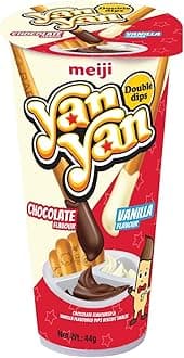 Yan Yan Biscuit Sticks with Chocolate & Vanilla Flavoured Dip 44 g