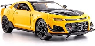 MTG Metro Toys & Gift - Chevrolet Camaro | 1:24 Scale | Big Size Diecast Model Alloy Metal Pull Back Toy car for Kids with Openable Doors & Light, Music Toy Vehicle for Kids 【Colors as Per Stock】