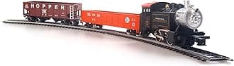 HO Scale 1:87 Electric Train Sets, Black Locomotive Trainset with Remote Control Track Power Pack and Speed Controller Ages 14+