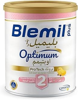 Blemil Plus 2 Optimum Protech Follow-On Formula Cow'S Milk Powder For Infant From 6 To 12 Months 400 G, White
