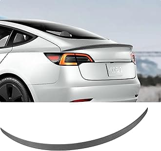 BASENOR Tesla Model 3 Performance Rear Spoiler Original Trunk Wing Carbon Fiber Gen 2 2019 2020 2021 2022 2023 2025