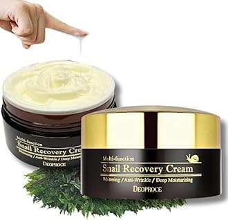 Deoproce Snail Recovery Cream Snail Mucus Effect, Nutrition for rough skin, Multi functional Cream, Anti wrinkle, Deep moisturizing (Snail Recovery Cream)