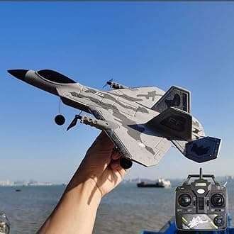 Rc 4 Channel Remote Control Fighter Jet Rc Plane Ready to Fly with 3D&6G Fixed Wing Glider Stunt Plane for Adults, One Key Stunts Rc Airplane, High Speed Rc Airplane