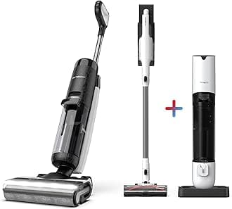 Tineco Floor ONE S7 PRO Cordless Wet Dry Vacuum Cleaner & Pure ONE Station 5 Cordless Smart Vacuum with 2.5L Auto Dust Base, Full-Path Self-Cleaning
