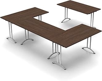 9 Person Conference Tables Meeting Tables Seminar Tables Compact Space Maximum Collaboration Model 4471 4 pc Group Color Java Commercial Grade Ready to Unfold and Use (Chairs NOT Included).