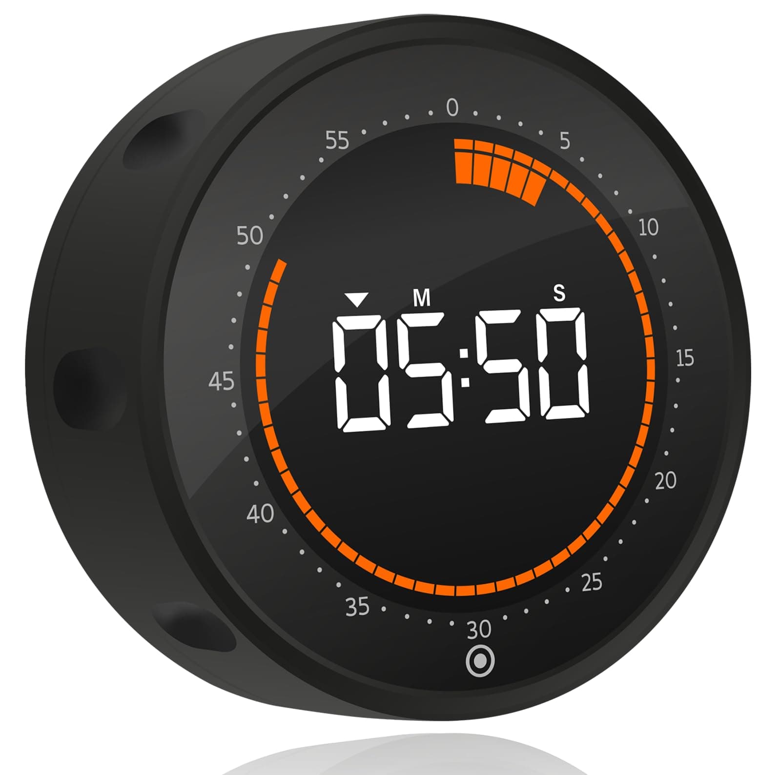 Visual Digital Timer - 60 Min Countdown & Count Up, Large LED Screen with Red Visual Disc, Magnetic Silent Timer for Kids, Seniors, Classroom, Kitchen Cooking, ADHD & Autism Productivity Tool