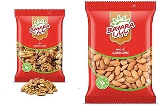 Bayara Walnuts 400g & Almonds Jumbo, 400 grams