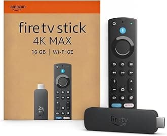 Fire TV Stick 4K Max (Newest gen), supports Wi-Fi 6E, Ambient Experience