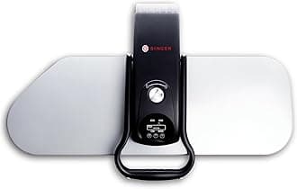 SINGER Intelligent Steam Press (1500W) | Professional Steamer with 20" Non-stick Pressing Surface, Digital Controls with 5 Fabric Setting, Auto Shutoff & 150ml Tank Capacity – Silver/Black