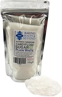 Baking Beauty and Beyond Premium Candy Floss Sugar 100g - Plain White Flavour
