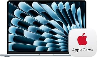 2025 MacBook Air 15-inch Laptop with M4 chip: Built for Apple Intelligence, 15.3-inch Liquid Retina Display, 16GB Unified Memory, 512GB SSD Storage, Touch ID; Sky Blue with AppleCare+ (3 Years)