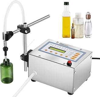 – Hanchen Liquid Filling Machine 5-3500ml Bottle Filler Machine Electric Digital Control Diaphragm Pump with Anti-drip Nozzle for Perfume/Essential Oil/Juice One Year Warranty