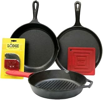 Lodge Seasoned Cast Iron Piece Bundle 7-Piece L6SPA41