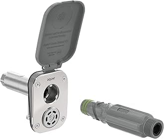 House Hydrant V2+ Frost Free Wall Hydrant Outdoor Faucet with Quick-Connect and Anti-Siphon, Freeze Proof Flush Hose Bib, 2 inch, Slate Gray