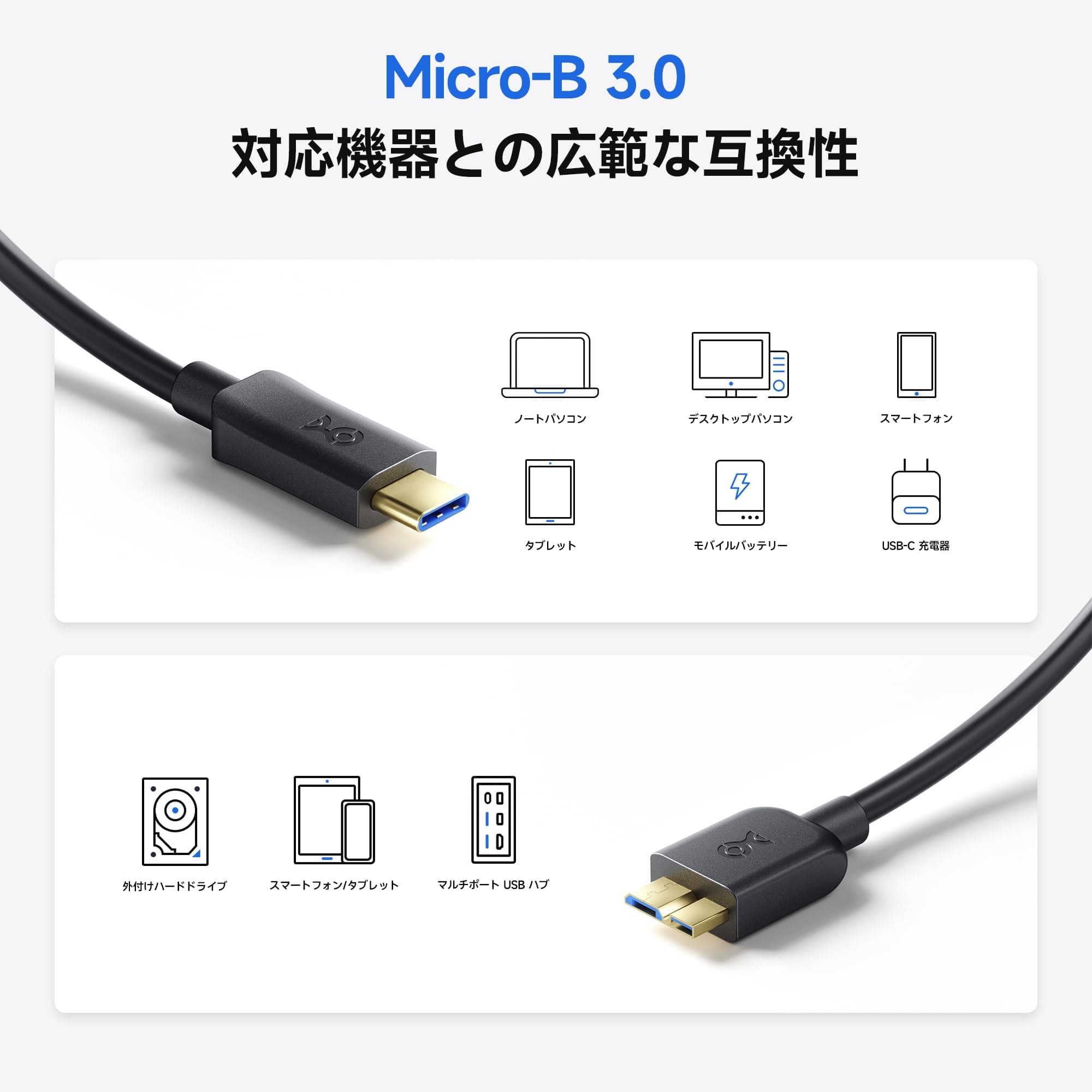 Cable Matters USB Type C Micro B Converter Cable