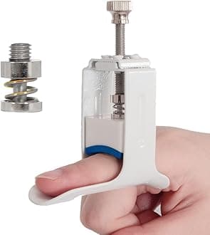 Finger Straightener Splint Finger Joint Extension Splint Brace Corrector Finger Joint Pressing Device for PIP Joint Tightness, Trigger Finger, Arthritis, Finger Straightening & Joint Extension