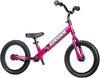 Strider 14x Classic, Balance Bike for Kids 3 to 6 Years - Includes Custom Grips, Padded Seat, Performance Footrest & All-Purpose Tires - Easy Assembly & Adjustments