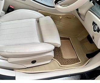 NEXTA 9D Premium Custom Fitted Car Tray Mats Compatible with Mahindra XUV 3X0 (Beige)