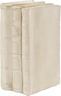 Guichifun Faux Books Living Room Decor - Resin Cute Cream Farmhouse Decor Fake Modern Fashion Decorative Books Set for Office Mantle Shelves Coffee Table Decor 4.2 * 2.7 * 6.2 Inch