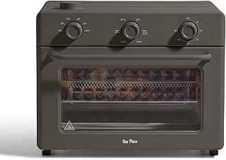 Our Place Large Wonder Oven | 6-in-1 Stainless Steel Air Fryer Toaster Oven Combo with Basket, Rack, Pan & Tray | 3-Rack, 32 QT, Large Capacity - Toast, Roast, Bake, Reheat, Broil & Steam | Char