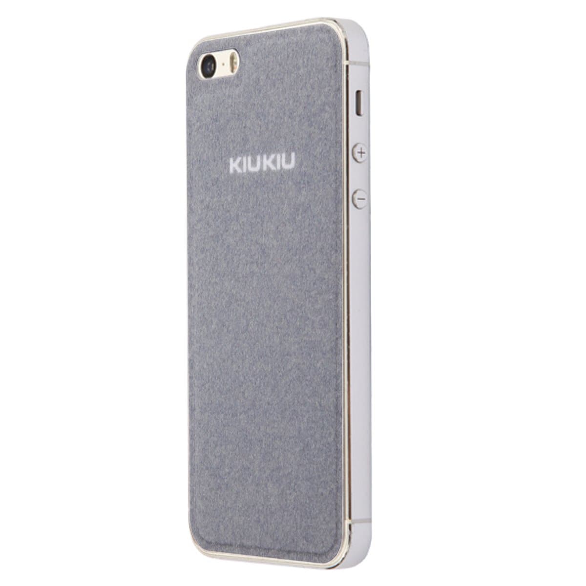 KIUKIU Hook & Loop Mount Holder, Smart Phone Hook & Loop Fastening Mount Holder/Phone Case/Stand/Cradle/iCover for iPhone 5 5S SE, Fixing Your iPhone in Car, Home,Office or Anywhere (Grey)