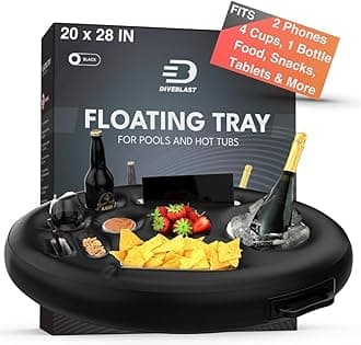 DIVEBLAST: Premium Floating Drink Holder for Pool and Hot Tub - Accessories for Adults, Swimming Pool Drink Floats